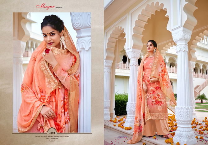 Moon Rise Pavitra By Hansa Georgette Dress Material Catalog
